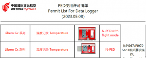 虹科新闻 | ELPRO的LIBERO全系列PDF温度记录仪加入国航PED使用许可清单，可直接安全空运！